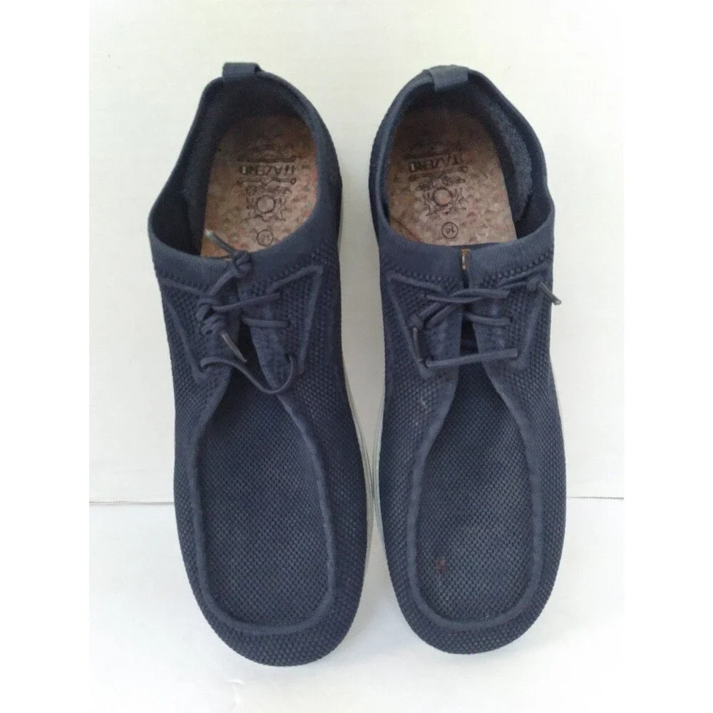 Casual Knit Mesh Sneakers Lightweight Breathable Comfort Walking Shoes Navy Blue